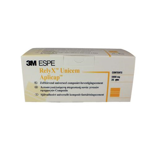 3M ESPE 56819 RelyX UniCem Aplicap Self Adhesive Universal Resin Cement Capsules A1 295 mg 20/Pk 3M ESPE 56819 RelyX UniCem Aplicap Self Adhesive Universal Resin Cement Capsules A1 295 mg 20/Pk